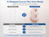 Pea Pod Shape Body Pillow for Adults Full-Body Support Side Sleeper Pillow, Pregnancy Back Pain V1107-CS-BSMBZ9