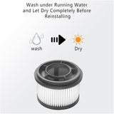 Filter,Compatible For DreameT10 T20 T30 Handheld Vacuum Cleaner, Sweeper Washable Replacement Spare V1189-LWWAL-20260327-04659