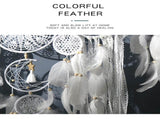 5-Piece Bohemian Handmade Dreamcatcher Wall Hanging Set - Nordic Style Feather Room Decor V888-ELOSUNG42452