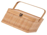 Bamboo Woven Fruit Basket Woven Basket Khaki 1Pack for Packing V1370-AZ4-14546