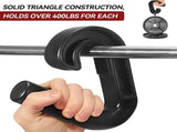 1 Pair Neutral Grip Pull Up Handles Ergonomic 45 90 Degree Barbell Grips Black V1308-DSZKI-505