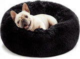 Pet Bed Anti-Anxiety Pet Bed Donut Pet Bed Small Dog Bed Medium Dog Bed Cat Bed - Black / 27in V1107-135-34402-BLK-27IN