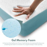 GOMINIMO Dual Layer Mattress Topper 2 inch with Gel Infused V227-3720402118650