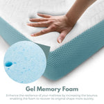 GOMINIMO Dual Layer Mattress Topper 3 inch with Gel Infused V227-3720402118251