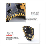 Double Layer Cowhide Baseball Glove, Softball Glove 12.5Inch, Suitable for Adult V1370-AZ4-11649