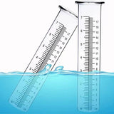 8" Rain Gauge Replacement Tube - Clear Outdoor Rain Measurement Tube 8.26 x 2.16 x 1.73 Inches, Cold V1366-AZ2-W-16467