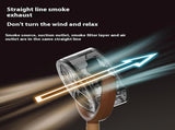 Portable Desktop Smoke Purifier Fan with Strong Suction, USB Rechargeable Mini Exhaust Hood for Home V1107-CS-TSCYYJ