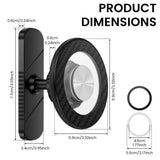 360 Degree Magnetic Phone Holder, N52 Magnet and Aluminum Build, Wide Compatibility with Phones and V1366-AZ2-W-15501