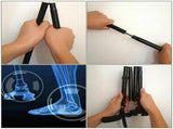 Folding Walking Stick Cane with Adjustable Height and LED Light Support V1188-MS-617-125