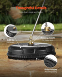 VEVOR 15" Pressure Washer Surface Cleaner 4000 Max PSI Plastic 2 Extended Wands V952-GYQXJBMQJQYPSIZVYV0