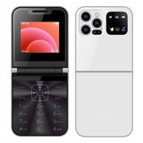 Mini Flip Phone 2.4-inch Screen Dual SIM Dual Standby Type-C Foldable Phone T4 V1192-AZ-W-33229