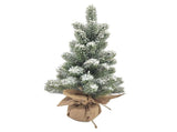 17.72in Desktop Flocking Xmas Tree Simulation Space Saving Reusable Xmas Tabletop Decoration for V1294-YM0901-3115240111611