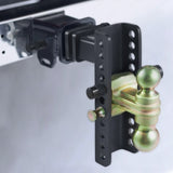 Adjustable Trailer Hitch, 203.2 mm Drop & 165.1 mm Rise Hitch Ball Mount with 50.8 mm Receiver, V952-SQTQJTCB22259NAWHV0