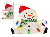 Christabelle Sitting Christmas Snowman Display with Lights - 40cm 112_MHA504