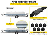 Pontoon Boat Cover, Fit for 25'-28' Boat, Heavy Duty 600D Marine Grade Oxford Fabric, UV Resistant V952-FQCZYCYCB2528M0J5V0