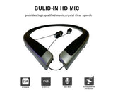 Bluetooth Headphone,Wireless Neckband Headset with Retractable Earbuds V1263-JX-79