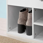 Padded Shoe Bench Lift Up Storage V178-65786