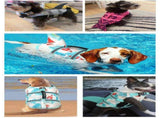 Size XL Grey Pet Life Jacket for Dogs - Summer Swimming Safety Vest with Shark Fin for Small to V888-ELOSUNG23302