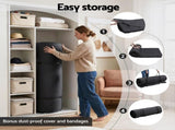 Giselle Bedding 10cm Japanese Floor Mattress Foldable Futon Mattress Washable Cover Straps FM-FUTON-135-10-BK
