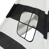 Kids Teepee Tent Linen Wood Black White Stripe Playhouse Indoor Garden V178-66795