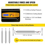 Vinyl Cutter, 28inch Paper Feed Cutting Plotter Bundle, Adjustable Force & Speed Vinyl Printer with V952-KZJSK720T220V4XBOV3