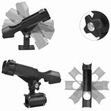 4pcs 360 Degree Fishing Rod Holder Rotatable Fishing Bracket Screws V1308-DSZKI-693