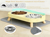 Cat Feeder Elevated Cat Feeder Dual-Bowl Cat Feeder Cat Food Bowl Cat Water V1107-135-38316