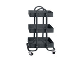 Levede 3 Tiers Kitchen Trolley Cart Grey HO0576-3-GY_NZ