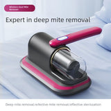 Home Handheld Dust Mite Vacuum Cleaner, High-Frequency Dual-Beating UV Sterilization, Cordless V1265-AU-032-HONG