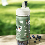 Monbento Twisty Kids Water Bottle with Snack Container- Racoon V398-MB-27274073