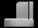 180 Degree Pivot Door 6mm Safety Glass Bath Shower Screen 1200x1400mm By Della Francesca V63-830191