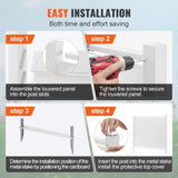 48" W x 48" H Vinyl Privacy Fence Panels, Air Conditioner Fence, Outdoor Privacy Screens for Trash V952-PVCYSWLMB48X1YA2SV0