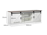 Levede TV Cabinet Entertainment Unit TA1033-WH
