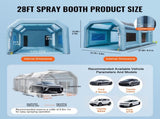 Inflatable Paint, 8.5x4.8x3.3m Inflatable Spray, High Powerful 750W950W Blowers Spray V952-CQSPQFLSS2816PT98V3