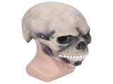 Halloween Scary Skull Mask Adult Full Head Latex Skull Helmet Glowing Eyes with Moving ChinDark Gray V1294-YM0523-3117210187812