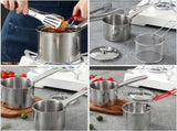 Small Deep Fryer - Deep Fryer - 1.2l - With Kitchen Clip - Oil Saving - Suitable For Gas And V1188-MS101-01599-1