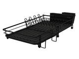Dish Drying Rack Multifunction Rust Proof Expandable Plate Drainer with Utensil Holder for Kitchen V1294-YM0901-3118240097311