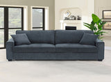 23 Seater Sofa Set Polyester Charcoal Fabric Multilayer Two Pillows Individual Pocket Spring V43-SET-MLN-3S-2S-CH