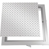 Recessed Manhole Cover 60 x 60 cm Clear Opening, Galvanized Steel Drain Cover Overall Size 67 x 67 V952-GB60X600000000001V0