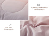 Girls Comforter Set, King Size, Ombre Blue Pink Rainbow 3-Piece Bedding Collection V745-MAB010665AJ3
