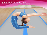 Powertrain Airtrack 20cm Thick 6m x 2m Inflatable Gymnastics Tumbling Mat Air Track - Blue IFM-0602-GYBU