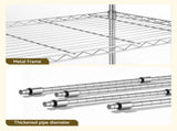 Artiss 5-Tier Kitchen Rack Shelf Shelving 120x45x179CM Adjustable Metal Storage Shelves KR-MEL-5S-120-SS
