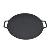 Round Korean BBQ Grill Pan with Non-Stick Iron Surface for Indoor Cooking, Outdoor Camping, Parties V1189-LC-HW-00573