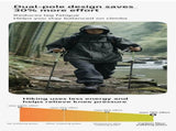 Lightweight Carbon Fiber 3 Section Trekking Pole, Adjustable Hiking Stick Fit For Height Under V1221-XM-LB2787-GM110