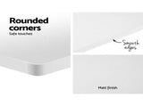 Artiss Standing Desk Motorised Sit Stand Desks White 120CM HASD-114G-WHDF-WHDB-120