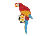 Parrot Sculpture Resin Bird Figurine Half Face Hanging Sculpture for Wall Tree Living Room Balcony V1294-YM0901-3111250017111
