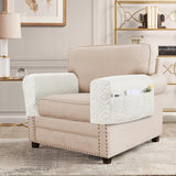 Armrest Covers for Sofa Water Resistant Couch Arm Remote Control Holder Organizer Magazine, Tablet, V1259-DP01-A-4453