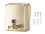 Wall Mount Commercial Soap Dispenser Large Capacity Leakproof Manual Stainless Steel Soap Dispenser V1294-YM0901-3112240019611