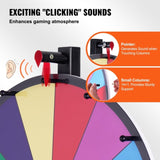 24 inch Spinning Prize Wheel, 14 Slots Tabletop Spinner, Heavy Duty Roulette Wheel with a Dry Erase V952-CJZLJP24YCGD8WSCVV0