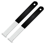 2 set Heavy Duty Paver Puller Tool - Dual Joint Scraper with Micro Teeth & Non-Slip Grip for Brick V1192-AZ-W-5237